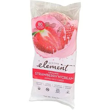 Element Snacks Rice Cake Strawberry Cream Non-GMO 3.5 oz