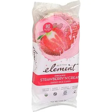 Element Snacks Rice Cake Strawberry Cream Non-GMO 3.5 oz