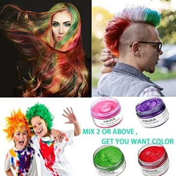 Acosexy Instant Temporary Hair Color Wax for Parties