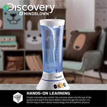 Discovery #MINDBLOWN Tornado Lab, 5-Speed Cyclone Controller, Educational Learning Activity Kit, Fun and Exciting Toy, STEM Experiment Set for Boys, Girls, Kids Ages 6+