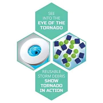 Discovery #MINDBLOWN Tornado Lab, 5-Speed Cyclone Controller, Educational Learning Activity Kit, Fun and Exciting Toy, STEM Experiment Set for Boys, Girls, Kids Ages 6+