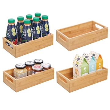 Stylish Bamboo Kitchen Organizer Bins for Any Space