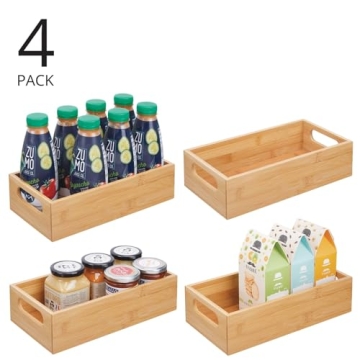 Stylish Bamboo Kitchen Organizer Bins for Any Space