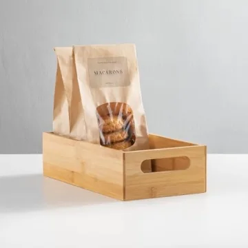 Stylish Bamboo Kitchen Organizer Bins for Any Space