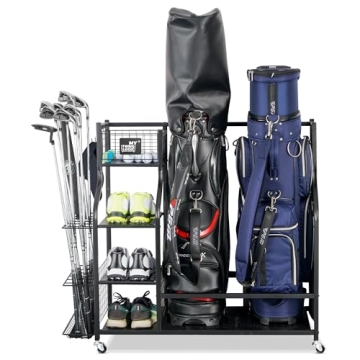 Mythinglogic Golf Storage Organizer for Golf Bags and Clubs