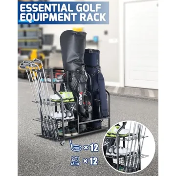Mythinglogic Golf Storage Organizer for Golf Bags and Clubs
