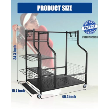 Mythinglogic Golf Storage Organizer for Golf Bags and Clubs