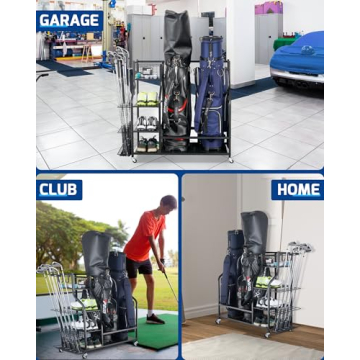 Mythinglogic Golf Storage Organizer for Golf Bags and Clubs