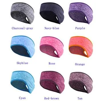 Stylish Women’s Ponytail Ear Warmer Headband for Workouts