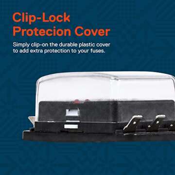 True Mods 6 Way Blade Fuse Box with LED Indicators and Cover