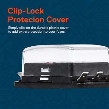 True Mods 6 Way Blade Fuse Box with LED Indicators and Cover