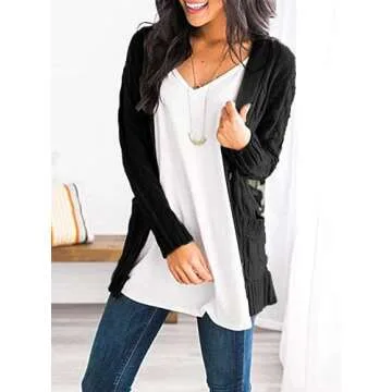 Stylish Women's Open Front Cardigan Sweater for Fall
