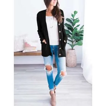 Stylish Women's Open Front Cardigan Sweater for Fall