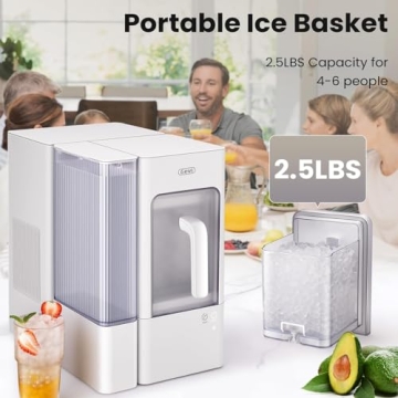 Gevi Adella Nugget Ice Maker - 1 Gallon Tank & 38 lbs