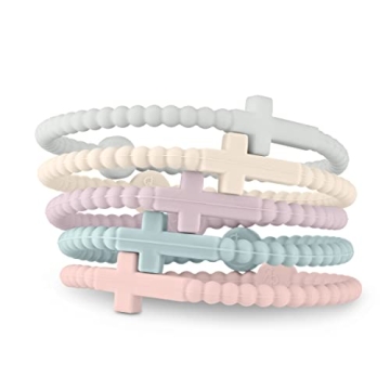 Ryan & Rose Jesus Bracelets - Cross Silicone Gift