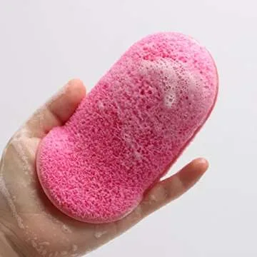 6 Pieces Facial Sponge for Cleansing and Exfoliating, Reusable Makeup Removal Pads Facial Cleansing Brush Face Scrubber Face Wash Sponge