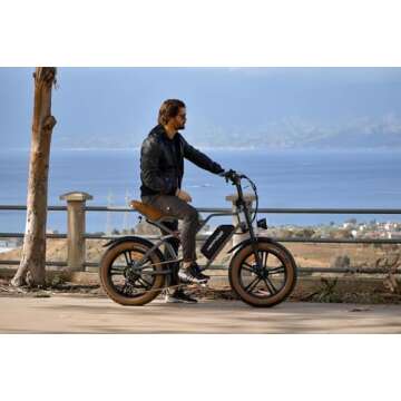 HAPPYRUN G60 Electric Bike for Adults, 1500W Motor, 48V 18Ah Removable Battery, 20" Fat Tires, Up to...