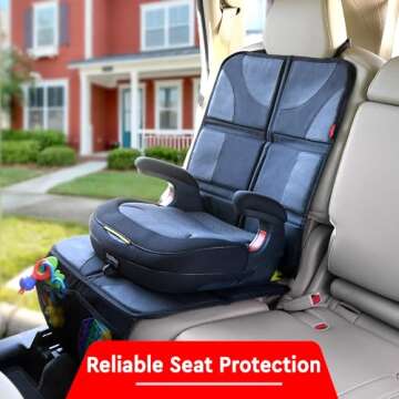 Helteko XL Car Seat Protector - 2 Pack Car Seat Cover for Child Carseat with Thickest Padding, 600D ...