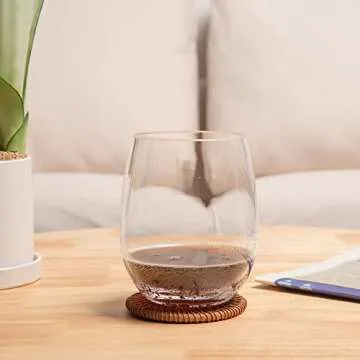 KX-WARE Unbreakable 18-ounce Acrylic Stemless Wine Glasses, set of 4 Clear