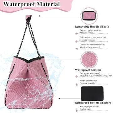 QOGiR Multipurpose Gym Beach Bag - Light Weight, Large, Sports (Dusty Rose, X-Large) …