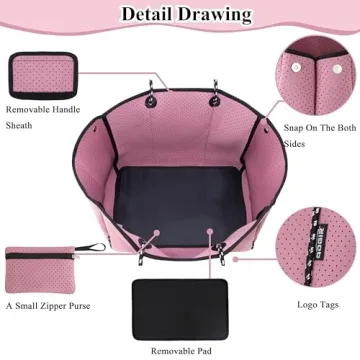 QOGiR Multipurpose Gym Beach Bag - Light Weight, Large, Sports (Dusty Rose, X-Large) …