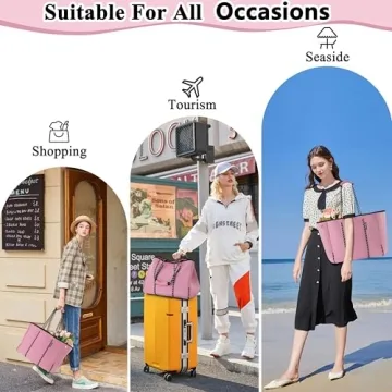 QOGiR Multipurpose Gym Beach Bag - Light Weight, Large, Sports (Dusty Rose, X-Large) …