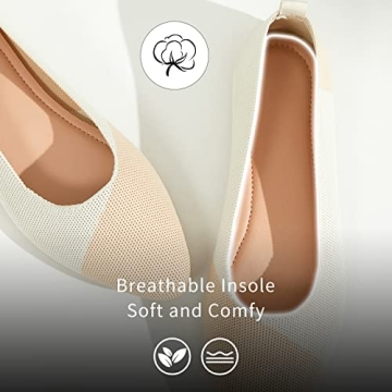 BABUDOG Women's Comfortable Mesh Flats Shoes for Stylish Wear