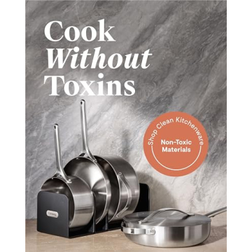 Caraway Stainless Steel Cookware Set - Non-Toxic & Durable