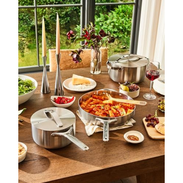 Caraway Stainless Steel Cookware Set - Non-Toxic & Durable