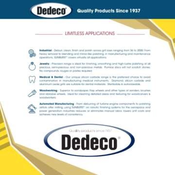 Dedeco Radial Bristle Discs - Coarse 80 Grit for Precision Cleaning