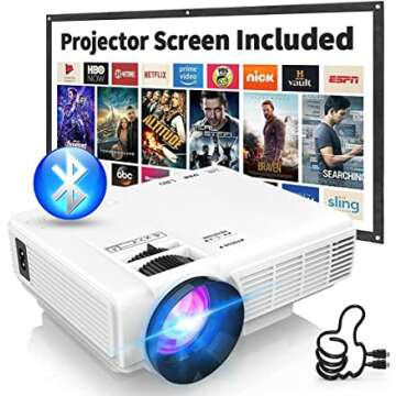 Compact Mini Projector with 1080P HD Quality - Home & Travel