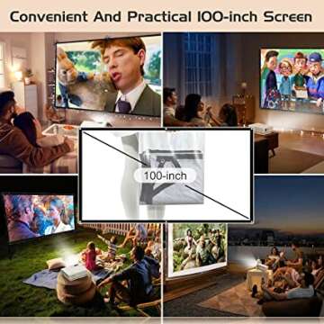 1080P Mini Projector for Home and Travel Entertainment