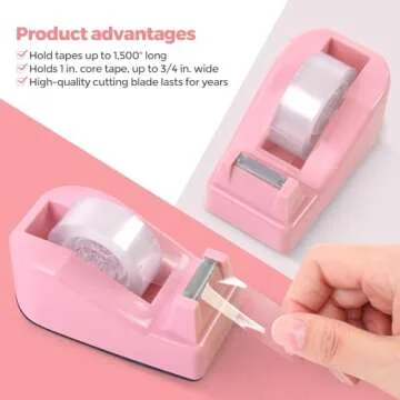 Stylish SKYDUE Pink Desk Accessories Set - 10 Pieces for Organization