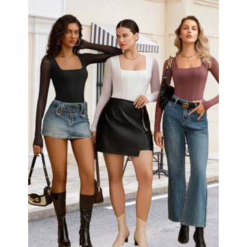 Avidlove Women's Elegant Long Sleeve Bodysuit