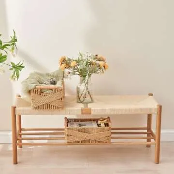 Stylish Wicker Storage Basket Set for Home Organization