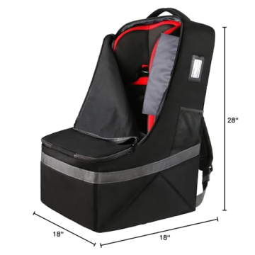 YOREPEK Padded Car Seat Travel Backpack Airplane Essential