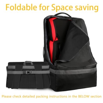 YOREPEK Padded Car Seat Travel Backpack Airplane Essential