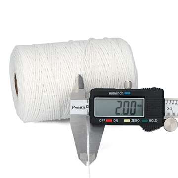 G2PLUS Cotton Twine - 656 Feet for Cooking and Crafts