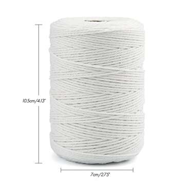 G2PLUS Cotton Twine - 656 Feet for Cooking and Crafts