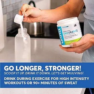Nuun Hydration Endurance Powder, Lemon Lime, Workout Support,5 Essential Electrolytes for Hydration + Carbohydrates, Vegan, Non-GMO, (16 Servings - Canister)