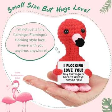 Valentine’s Day Gifts for Her Girlfriend Wife Flamingo I Love You Gifts Valentine’s Day Decorati...