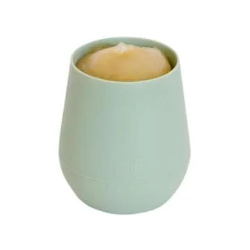ezpz Tiny Cup (Sage) - Silicone Training Cup for Infants