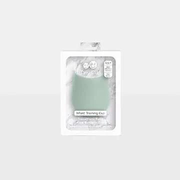 ezpz Tiny Cup (Sage) - Silicone Training Cup for Infants