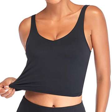 U-Back Yoga Sports Bra - Padded Fitness Tank Top