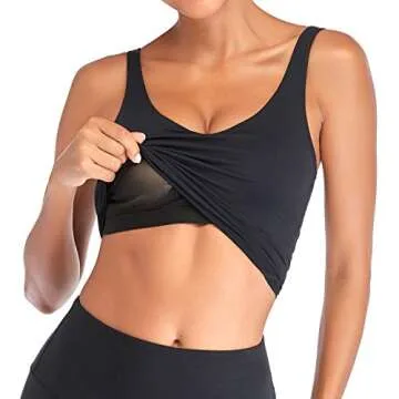 U-Back Yoga Sports Bra - Padded Fitness Tank Top