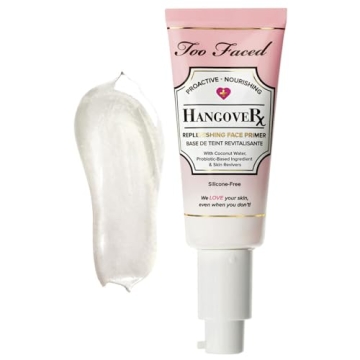 Too Faced Hangover Replenishing Face Primer | Hydrating + Dewy, 1.4 Ounce, Clear