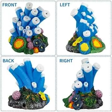 Uniclife Aquarium Ornament Bubbler with 6.5 ft. Airline Tubing, Air Stone and Air Valve Connector for Fish Tank Decoration