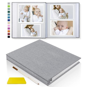 Popotop Photo Album Self Adhesive Scrapbook Album for 4x6 5x7 8x10 Pictures DIY Photo Book,Birthday ...