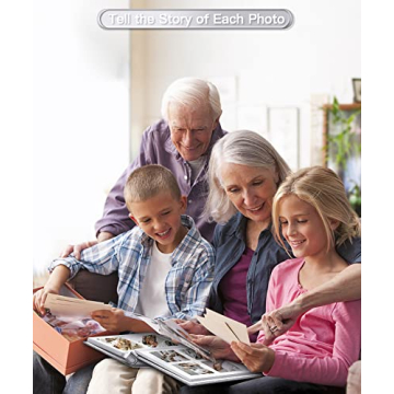 Popotop Self Adhesive Photo Album for 4x6 5x7 8x10 Pictures