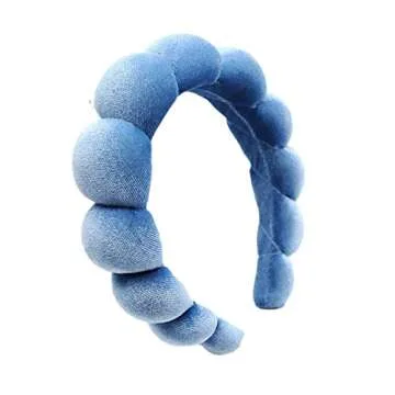 Uchyius Headbands Women Hair Head Bands, Padded Fabric Hair Bands Wide Velvet Non Slip Headband Hair...